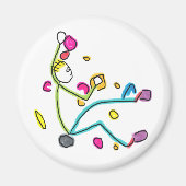 Bouldering Stickman マグネット (正面)