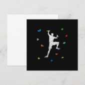 Bouldering Wall Climber Gift Idea 招待状 (正面/裏面)