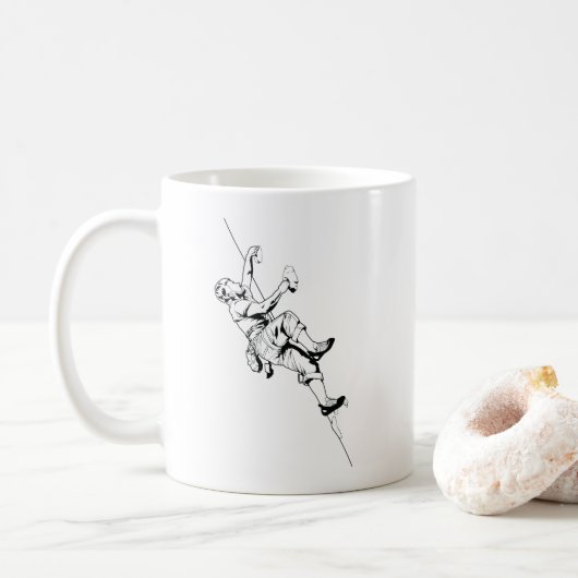 Bouldern Kletternwand コーヒーマグカップ (ドーナツ)