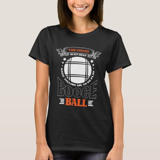 boule boccia for boccia players tシャツ (正面)