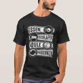 Boule Essen Sleep Repeat Petanque Boules Tシャツ (正面)