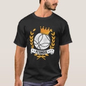 Boule Queen Petanque Crown Ball Boule Bocce King Tシャツ (正面)