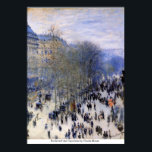 Boulevard des Capucines by Claude Monet ポスター<br><div class="desc">This painting titled, Boulevard des Capucines by Claude Monet is made by the famous artist, Claude Monet. About Claude Monet Claude Monet was the founder of the French impressionist painting style;Boulevard des Capucines by Claude Monet the most consistent and prolific practitioner of the movement's philosophy of expressing one's perceptions before...</div>