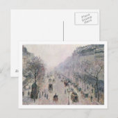 Boulevard Montmartre, 1897 (油・オン・キャンバス) ポストカード (正面/裏面)