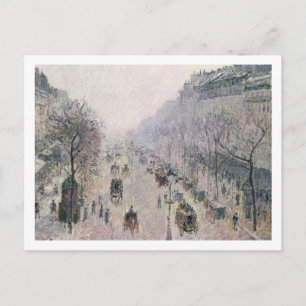 Boulevard Montmartre, 1897 (油・オン・キャンバス) ポストカード