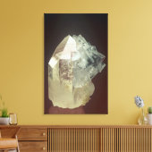 Boullangeriteの結晶Fluorite、Hunan、中国 キャンバスプリント (インサイチュ (リビング))