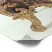 Boulle bracket clock by A.Brocot Deletrez ポスター (角)