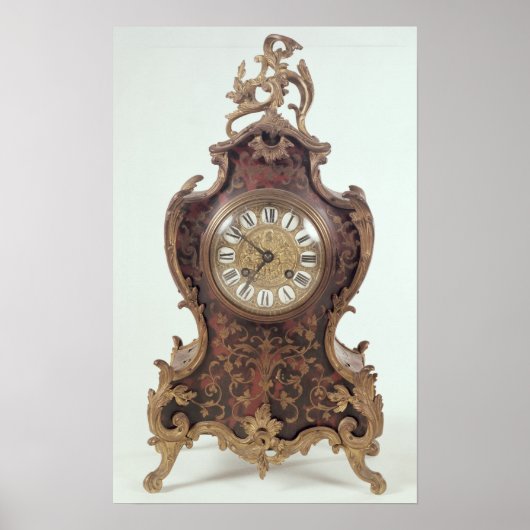 Boulle bracket clock by A.Brocot Deletrez ポスター (正面)