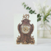 Boulle bracket clock by A.Brocot Deletrez ポストカード (スタンド正面)