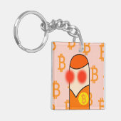 bouman166 Bitcoiner icon キーホルダー (正面左)
