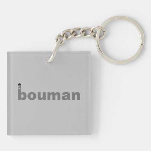 bouman166 Bitcoiner icon キーホルダー (裏面)