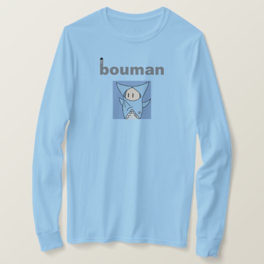 bouman63 shark parka tシャツ (デザイン正面)