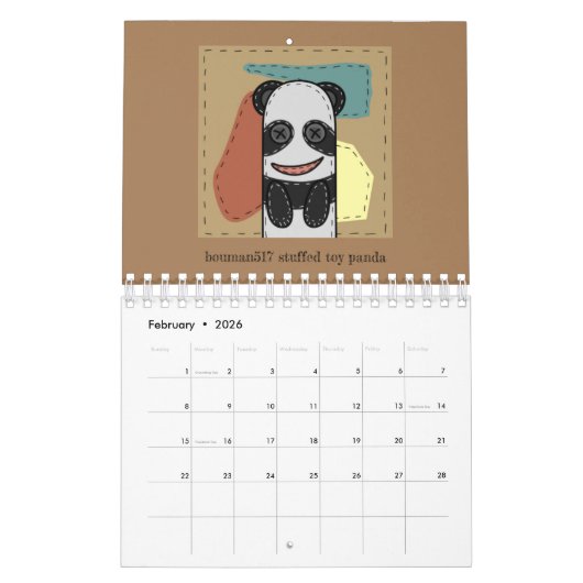 bouman stuffed toy series カレンダー (2月 2026)