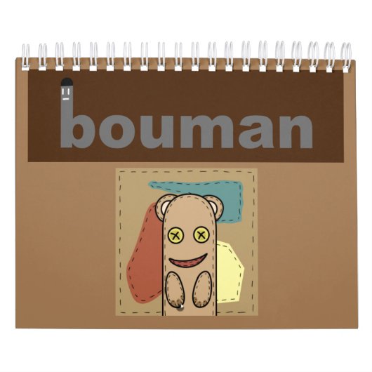 bouman stuffed toy series カレンダー (カバー)