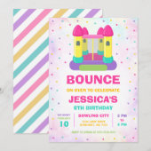 Bounce House Birthday Invitation 招待状 (正面/裏面)
