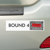 bound4lifeのコピー、限界4 バンパーステッカー (車上)