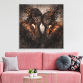 Bound by Fire: A Couple's Shared Struggle キャンバスプリント (インサイチュ (リビング))