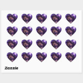 “Bound by the Tide” Purple Fantasy Love Sticker ハートシール (シート)
