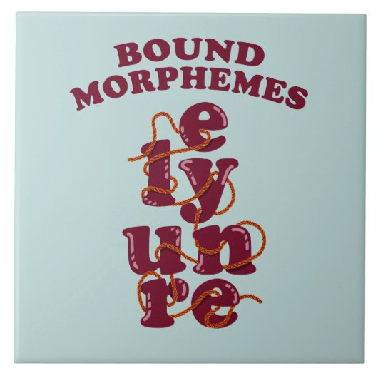 Bound Morphemes Phonics教えの英語 タイル (正面)