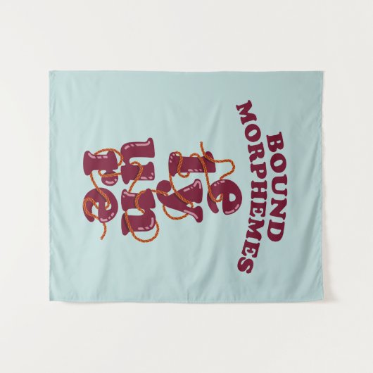 Bound Morphemes Phonics教えの英語 タペストリー (正面(横))