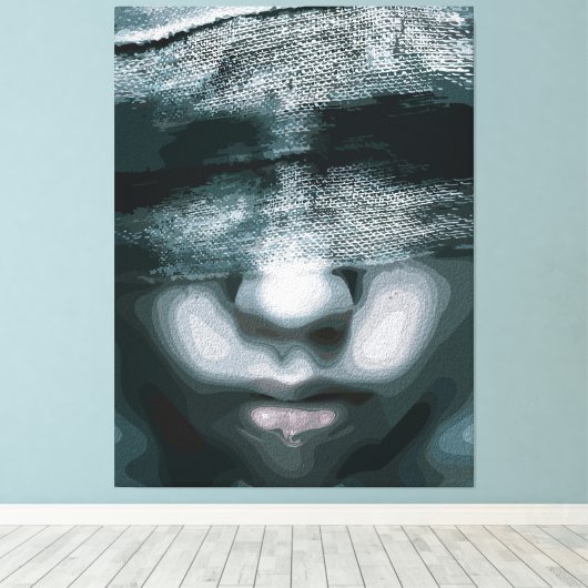 Bound Vision：沈黙を強要 キャンバスプリント (インサイチュ (ウッドフロア))