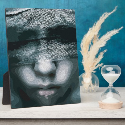 Bound Vision：沈黙を強要 フォトプラーク (側面)