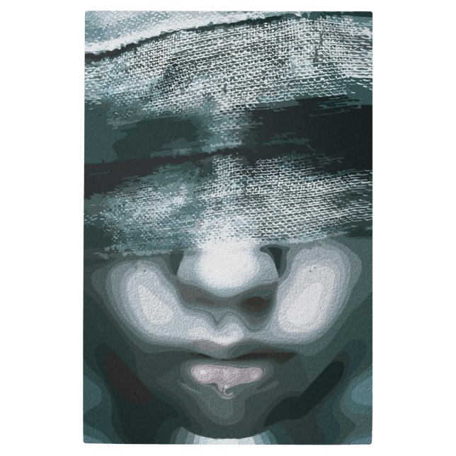 Bound Vision：沈黙を強要 メタルプリント (正面)