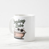 Boundary Babe | おもしろい感情の境界線 バスタブ コーヒーマグカップ (正面左)