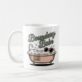 Boundary Babe | おもしろい感情の境界線 バスタブ コーヒーマグカップ (左)