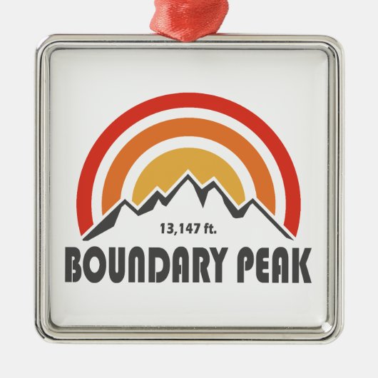 Boundary Peak Nevada メタルオーナメント (正面)