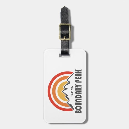 Boundary Peak Nevada ラゲッジタグ (正面縦)