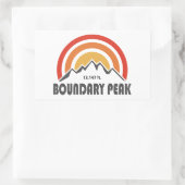 Boundary Peak Nevada 長方形シール (バッグ)