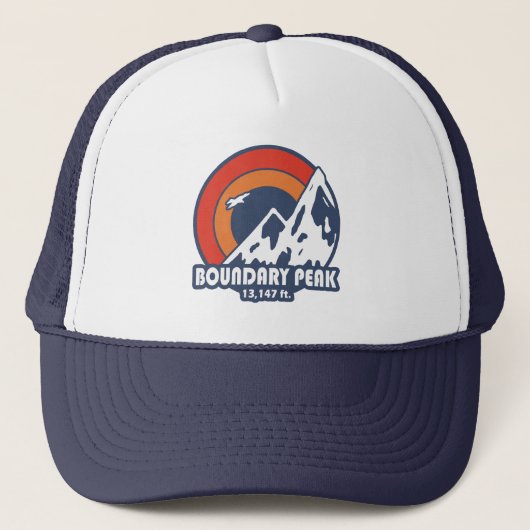 Boundary Peak Nevada Sun Eagle キャップ (正面)
