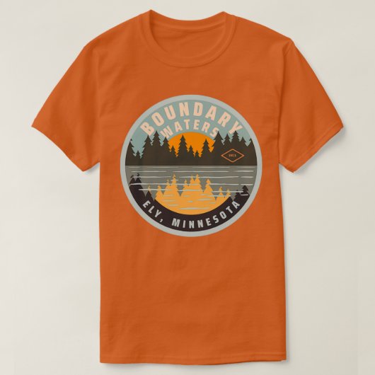 Boundary Waters Canoe Area Ely Minnesota  Tシャツ (デザイン正面)