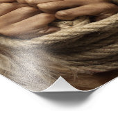 BoundHandを持つ女性の象徴的なファインアートポートレート フォトプリント (角)