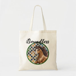 Boundless Horse Tote – Alhambra Geometric Art Bag トートバッグ