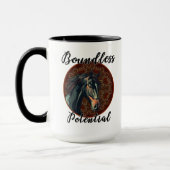 Boundless Potential Horse Mug – Majestic Stallion  マグカップ (左)