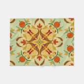 Bountiful Harvest Radial Art フリースブランケット (正面(横))