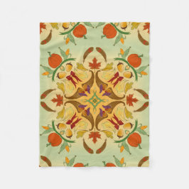 Bountiful Harvest Radial Art フリースブランケット