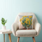 Bouqet of Sunflowers by Claude Monet クッション (椅子)