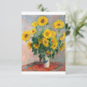 Bouqet of Sunflowers by Claude Monet サンキューカード (スタンド正面)