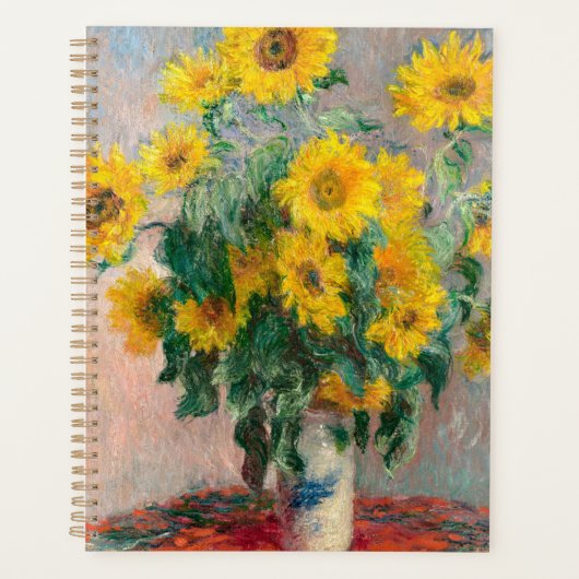 Bouqet of Sunflowers by Claude Monet プランナー手帳 (正面)