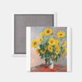 Bouqet of Sunflowers by Claude Monet マグネット (正面/裏面)