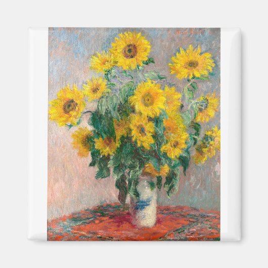Bouqet of Sunflowers by Claude Monet マグネット (正面)