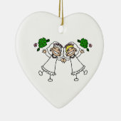 Bouquestsを投げている花嫁 セラミックオーナメント (右)