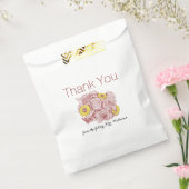 Bouquetアートワークの概要ブライダルシャワーに感謝 フェイバーバッグ (封をした状態)