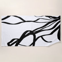 Bouquet Blanc:抽象芸術ホワイト&ブラック