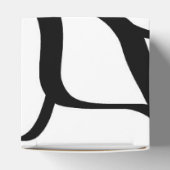 Bouquet Blanc:抽象芸術ホワイト&ブラック フェイバーボックス (上部)