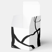 Bouquet Blanc:抽象芸術ホワイト&ブラック フェイバーボックス (オープン)