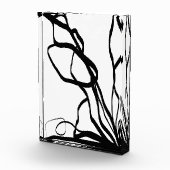 Bouquet Blanc:抽象芸術ホワイト&ブラック フォトブロック (右)